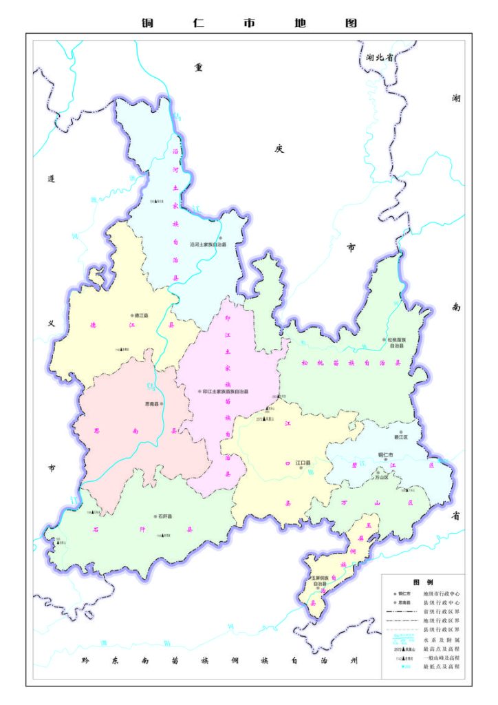 贵州省地图，贵州省地图各市县？