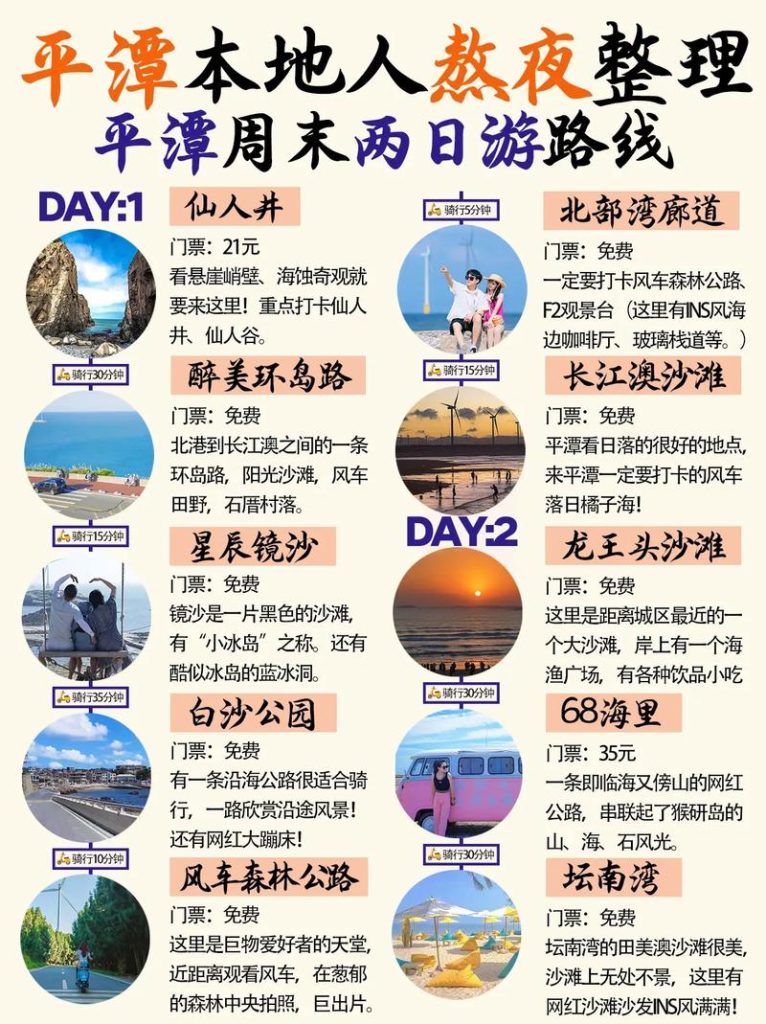 平潭旅游攻略？平潭旅游攻略3天2晚自由行？