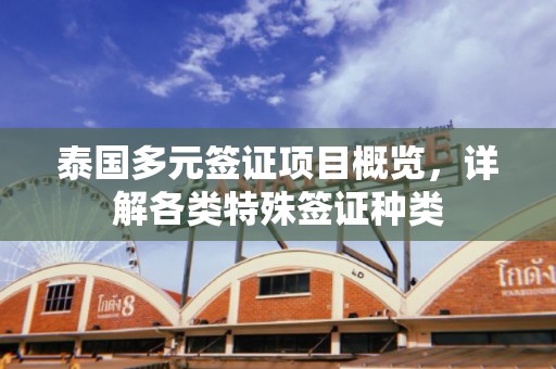 泰国多元签证项目概览，详解各类特殊签证种类