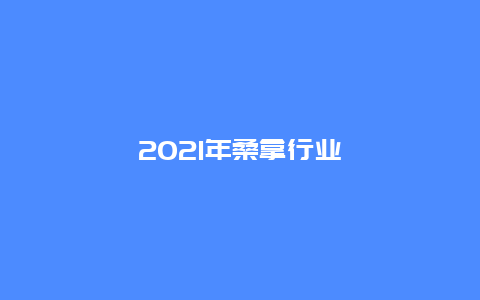 2021年桑拿行业