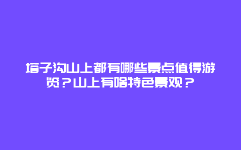 塔子沟山上都有哪些景点值得游览？山上有啥特色景观？