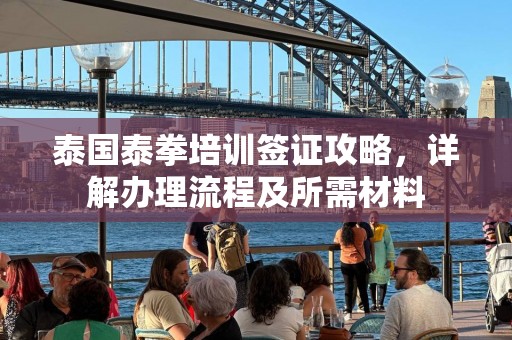 泰国泰拳培训签证攻略，详解办理流程及所需材料