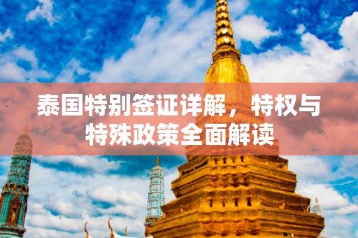 泰国特别签证详解，特权与特殊政策全面解读