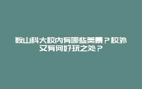 鞍山科大校内有哪些美景？校外又有何好玩之处？