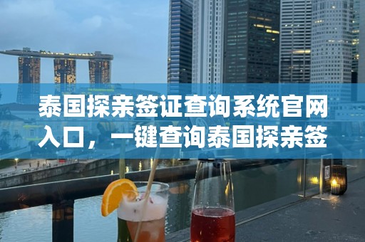 泰国探亲签证查询系统官网入口，一键查询泰国探亲签证办理详情