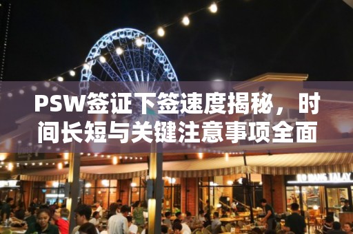 PSW签证下签速度揭秘，时间长短与关键注意事项全面解析