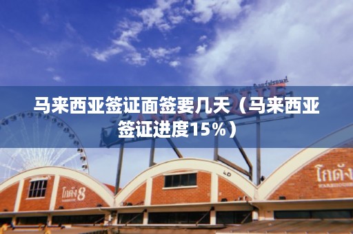 马来西亚签证面签要几天（马来西亚签证进度15%）