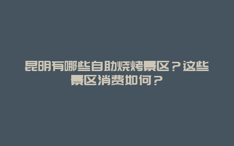 昆明有哪些自助烧烤景区？这些景区消费如何？